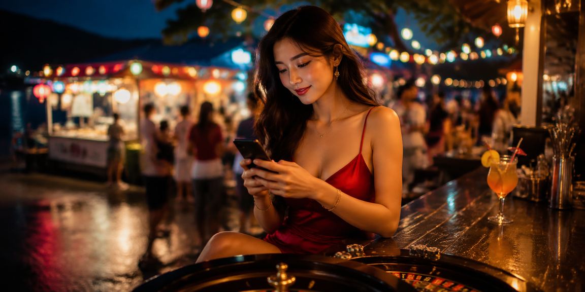 Người chơi trải nghiệm roulette tại chợ đêm Côn Đảo một cách thư giãn và có kiểm soát